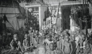 Enslaved African children taken aboard HMS Daphne, November 1868. (The National Archives of the UK: ref. FO 84/1310 (b).) Photo from EJI’s Report: “Slavery in America: The Montgomery Slave Trade.”