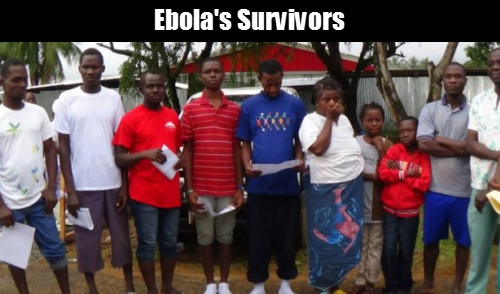 Photo: FrontPageAfrica Ebola survivors posed for a photo upon their discharge from a quarantined facility.
