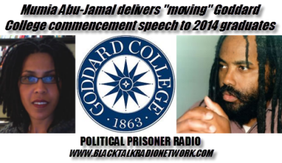 Imprisoned human rights advocate, journalist and Goddard College graduate Mumia Abu-Jamal delivers commencement speech.