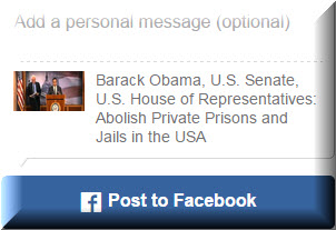 Abolish Private Prisons #JusticeIsNotForSale