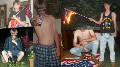 White supremacist and confederate sympathizer Dylann Roof.