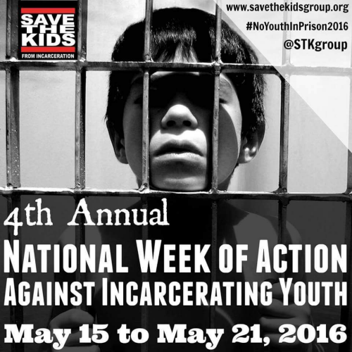HISTORY: The National Week of Action Against Incarcerating Youth (NWAAIY) was founded in 2013 to dismantle the prison half of the school-to-prison-pipeline. The National Week of Action Against Incarcerating Youth is a fully-volunteer project organized by hundreds of groups and individuals around the United States.
